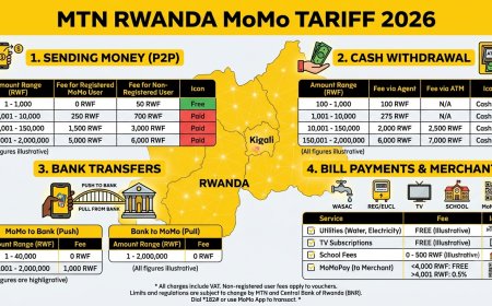MTN Rwanda MoMo Tariff 2026: Complete Fees, Charges & Transaction Costs